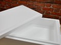 Insulated box for storage and transport — interior