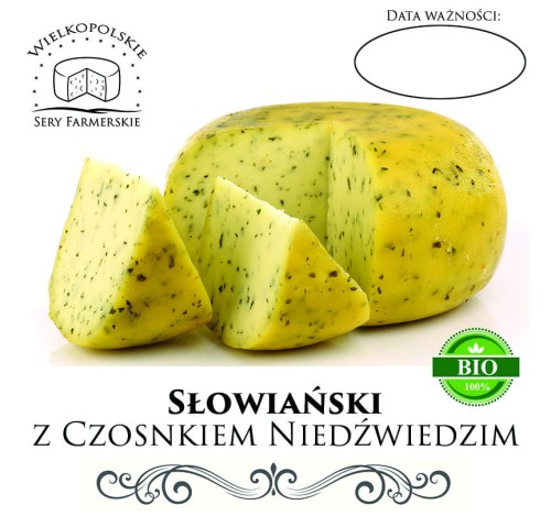 Label graphic design — example