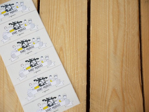 Example label — Rectangular label 10 × 4 cm