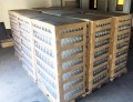 PET bottle 1 l for milk — pallet