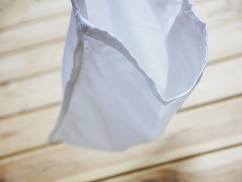 Nylon bag for straining the cheese / curd / yoghurt