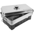 Balcony smoker with thermometer