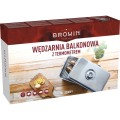 Balcony smokehouse with a thermometer