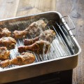 Balcony smokehouse with a thermometer