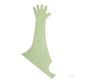 Veterinary gloves with protector, 120 cm