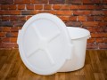 Round container, ladle with lid 85 L