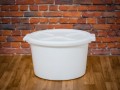 Round container, ladle with lid 85 L