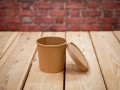 EKO KRAFT cup — paperboard container with lid — 350 ml