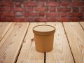 EKO KRAFT cup — paperboard container with lid — 350 ml