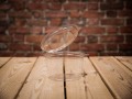 Round container with hinged lid — 400 ml