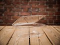 Rectangular container with hinged lid — 1000 ml