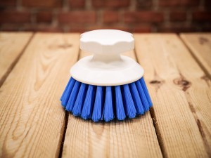 Brush for milk churns, milking buckets and other equipment