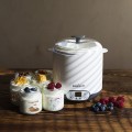 Twist-off jar for children, 212 ml, with print and black lid (it fits to Browin's yogurt maker, 6 pcs)