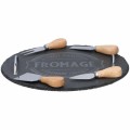 Cheese serving set (tray and 4 knives)