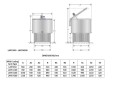 Milk cooling tank - dimensions