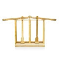 Double large wooden cheese press (pressure x3.2 kg) — ash