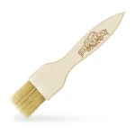 Flat brush for cheese coating and wax