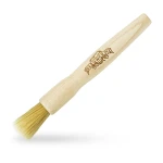 Round brush for cheese coating and wax