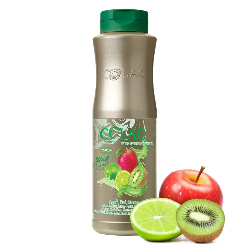 Coulis Apple-Kiwi-Lime - Topping for ice cream, waffles, cakes, and desserts