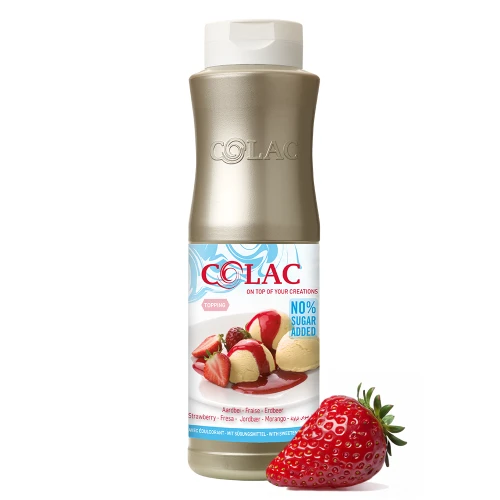 Strawberry (No sugar added) - Topping for ice cream, waffles, cakes, and desserts