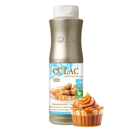 Salted Caramel (No sugar added, Vegan) - Topping for ice cream, waffles, cakes, and desserts