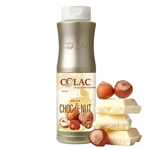 Choc-ô-nut White - Topping for ice cream, waffles, cakes, and desserts