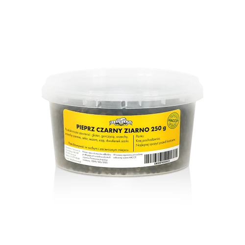 Black peppercorns (bucket 250 g)