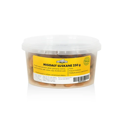 Shelled almonds (bucket 250 g)