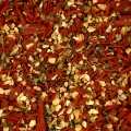 Tomato with basil and garlic