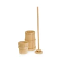 Wooden butter churn, 5 litres