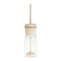 Large jar-mounted butter churn + jar with lid