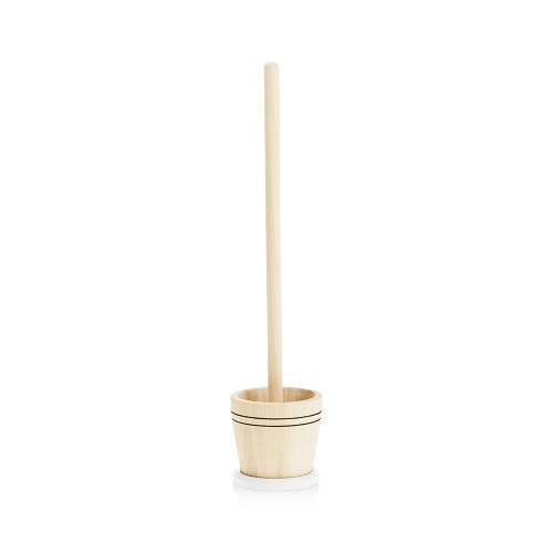 Small jar-mounted butter churn