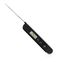 Manually charged electronic kitchen thermometer