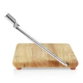Acacia cheese board with knife