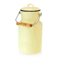 Enamel milk can 4 L. The plain version is the same, but without the picture.