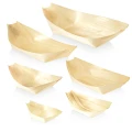 Wooden serving boats