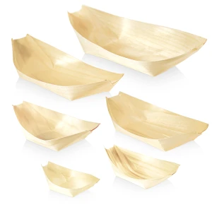 Wooden food boats – practical, eco-friendly and ideal for serving (100 pieces)