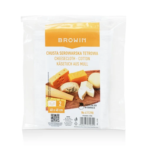 Cotton (tetra) cheese cloth 40x40 cm (2 pieces)