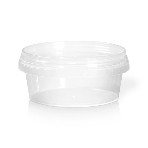 Rigid container with a seal, 300 ml, flat bottom