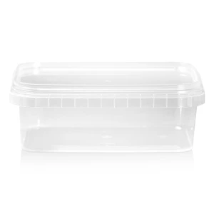 Rectangular rigid tamper-evident container — 280 ml