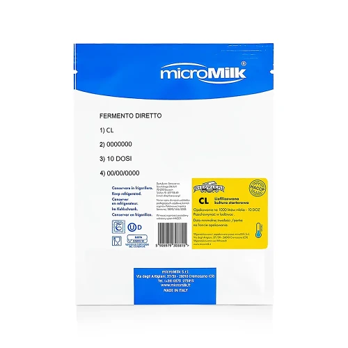CL – supplementary starter culture for cheese (for 1,000 l of milk)