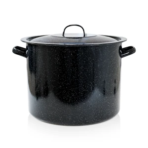 Enamelled stockpot 40 L with lid