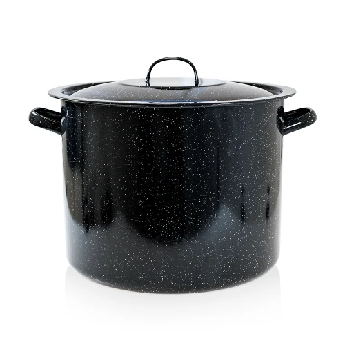 Enamelled stockpot 40 L with lid