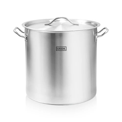 Professional steel gastronomic pot, 25.7 l