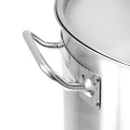 Professional steel gastronomic pot, 20.9 l