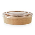 EKO KRAFT round — paperboard container with lid — 850 ml