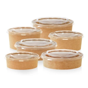 EKO KRAFT round — paperboard container with lid (50 pieces)