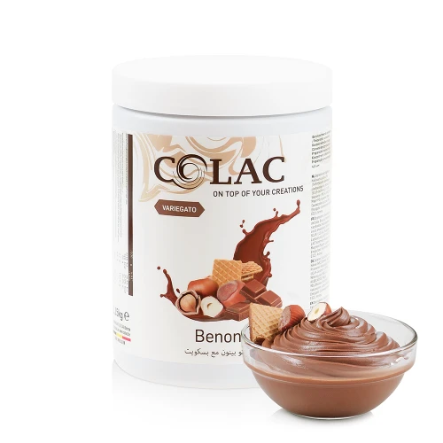 Benone – hazelnut and chocolate crunch – variegato paste for ice cream and desserts – 1,15 kg