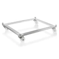 Stainless steel mobile trolley for modular racks