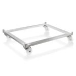 Stainless steel mobile trolley for modular racks